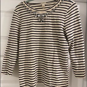 Jcrew jeweled top